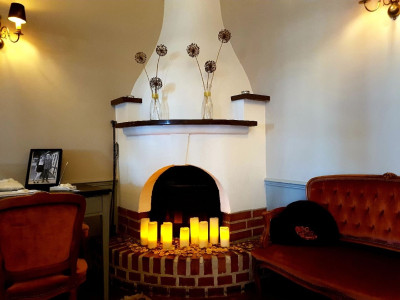 Öppen spis i baren Västkustvägen 403