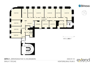 Planlösning Järnvägsgatan 13
