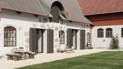 Stenstallet rendering Rosendalsvägen 107